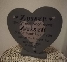 Hart "zussen"