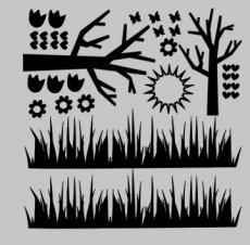 2019029 Lente raam sticker