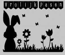 Sticker Vrolijk Pasen