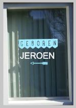 Raamsticker geboorte