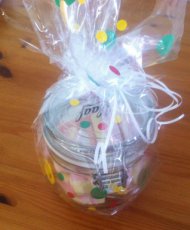 Snoeppot naam gevuld