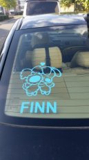 AUTO005 Autosticker woezel en pip