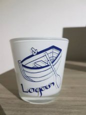 BED003-geboorte Theelicht geboorte met naam blauw