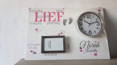 Bord002 Geboortebord "lief"