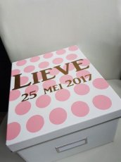 Opbergdoos stip met naam