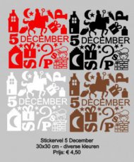 Sticker-Sint001 Stickervel 5 December