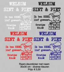 Raam Deur sticker met naam