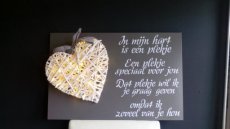 Tekstbord hart